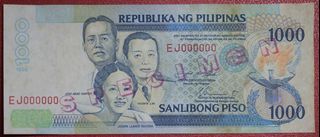 Philippines 1000 Peso Specimen (C00035)