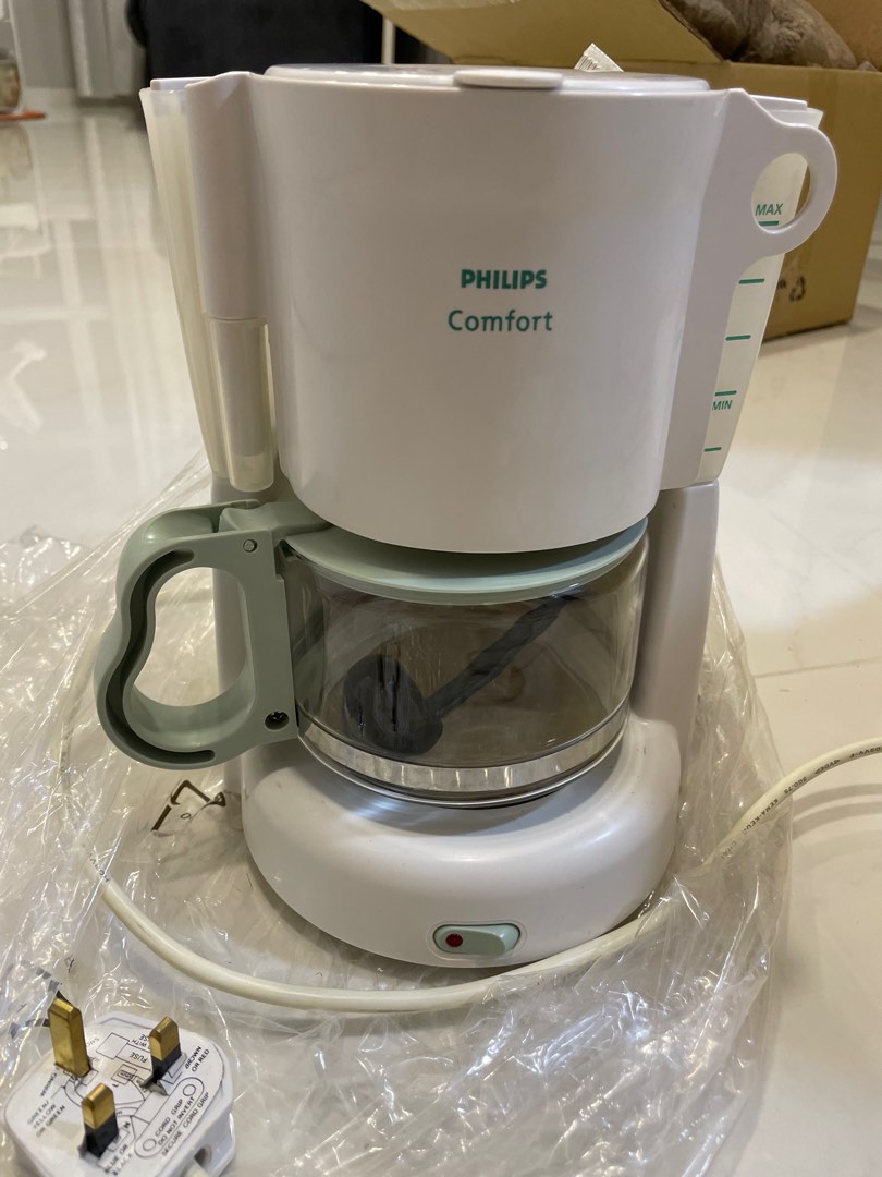 Philips coffee maker (brand new, kept in box never used before), TV