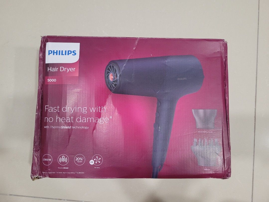 [Brand new] PHILIPS hair dryer 2300W 5000 series BHD510/03, Beauty