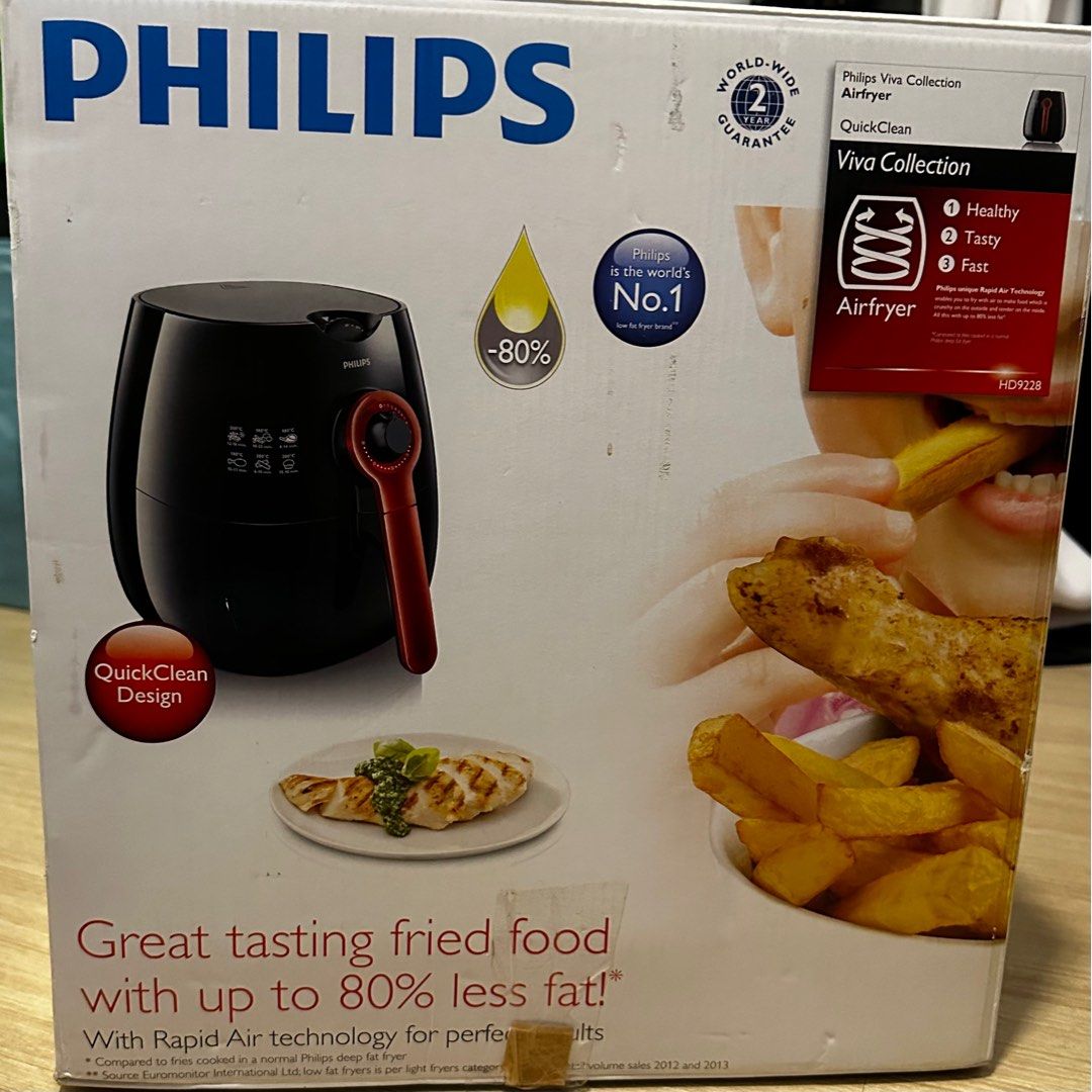 Philips Viva Collection Air Fryer HD9228 Free Grill Pan, TV & Home