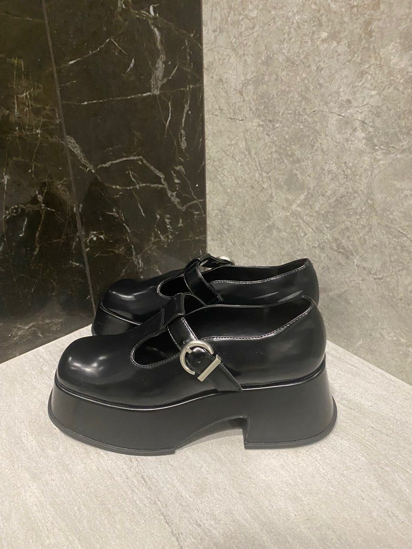 Platform T bar Mary Janes Black Charles and Keith Women s
