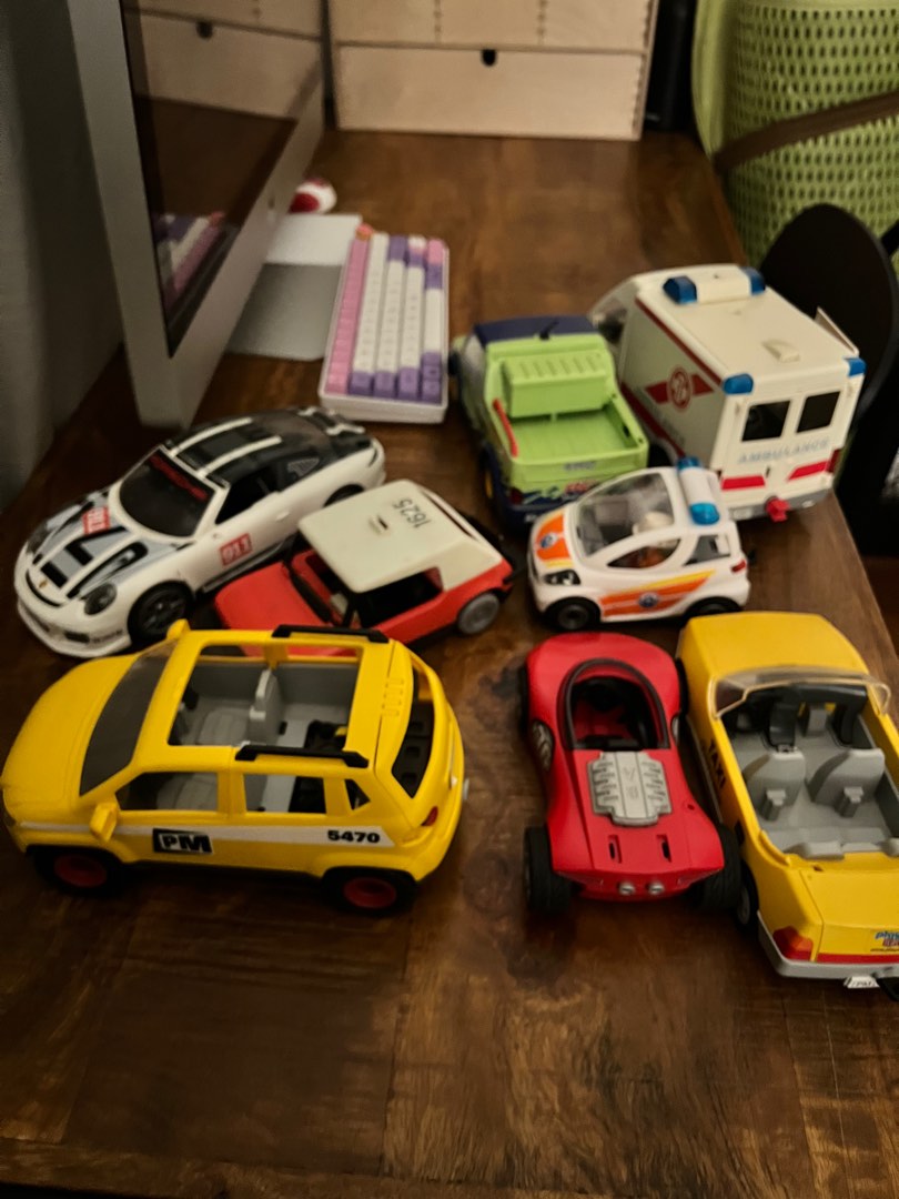 Playmobil toy cars, trucks, jeep, Hobbies & Toys, Toys & Games on Carousell