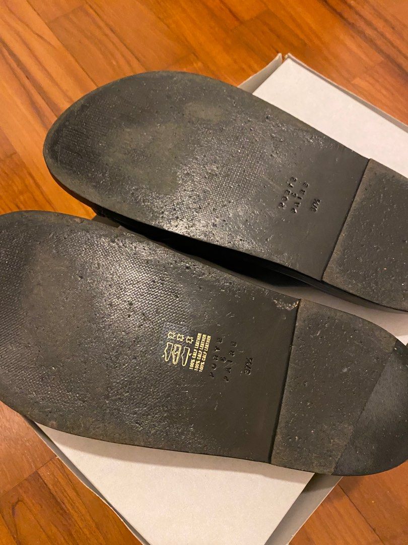 Porte & paire best sale knotted leather slides