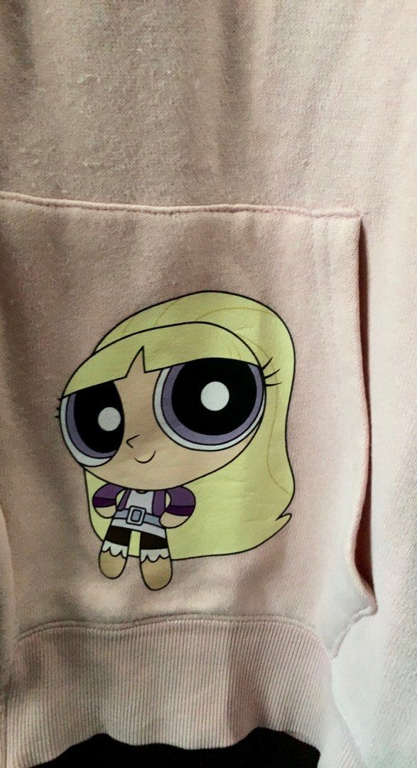 Powerpuff Zipper Jacket, Fesyen Wanita, Pakaian Wanita, Atasan di Carousell