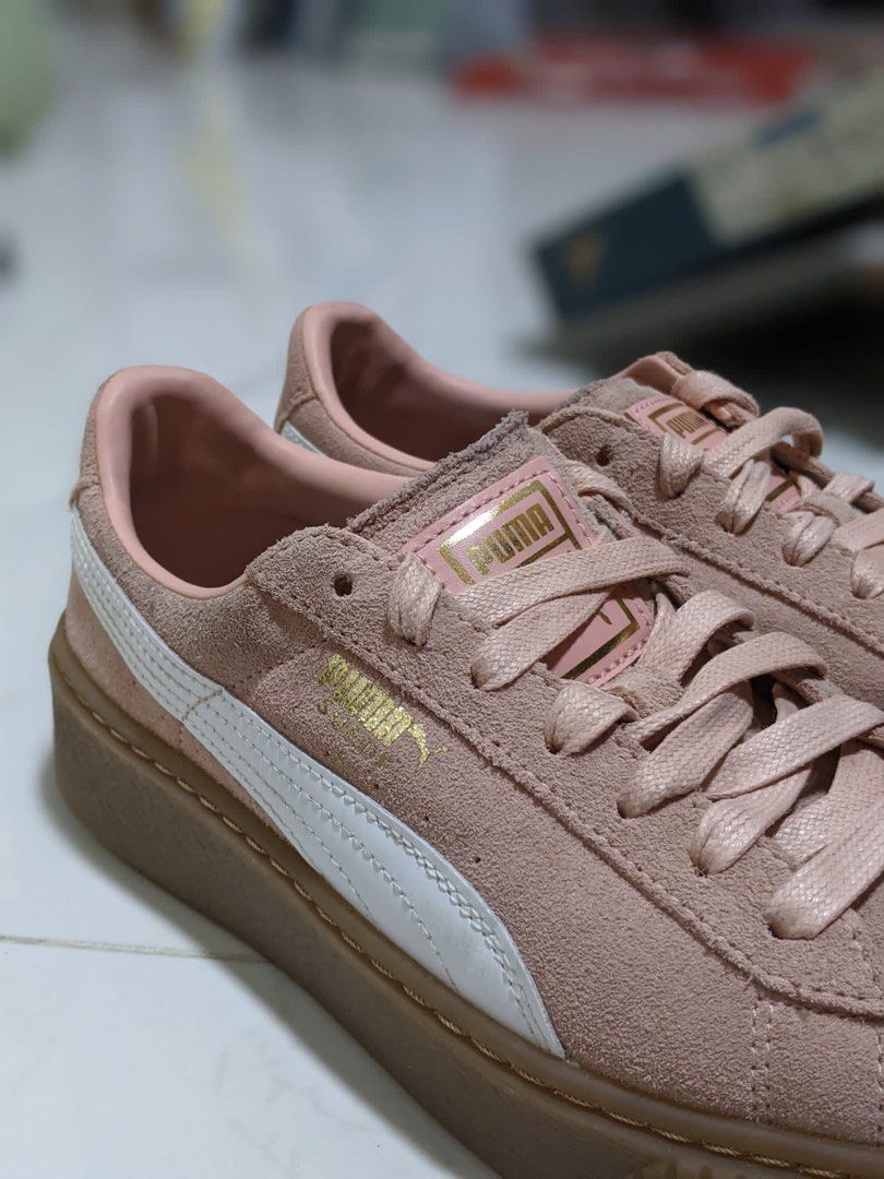 Puma suede online platform peach