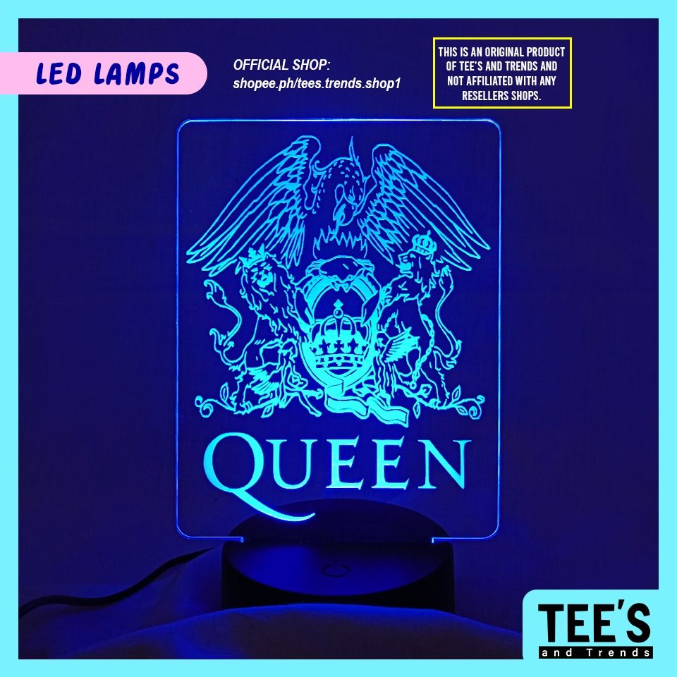 Queen LED Lamp (7 Light Colors), Hobbies & Toys, Memorabilia ...
