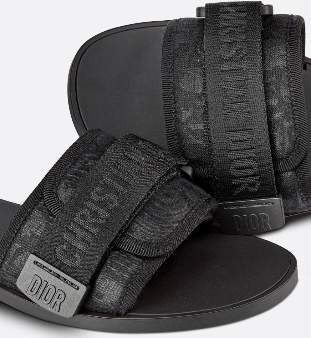Dior black slides shop