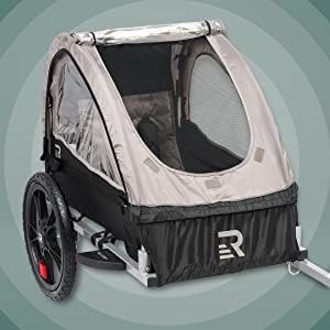 Retrospec rover one passenger sales children's foldable bike trailer