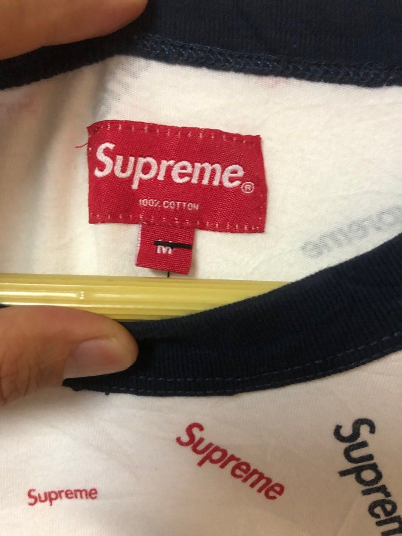 Ringer tshirt Supreme original Full print For Sales
