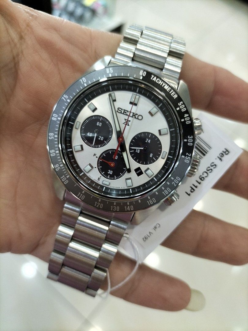 Seiko prospex Speedtimer Panda SSC911P1, Men's Fashion, Watches &  Accessories, Watches on Carousell