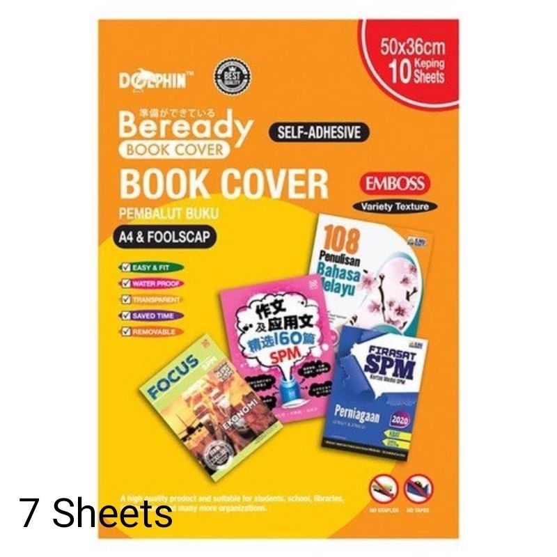 Self Adhesive Book Wrap Beready Book Cover (Dolphin), Hobbies & Toys