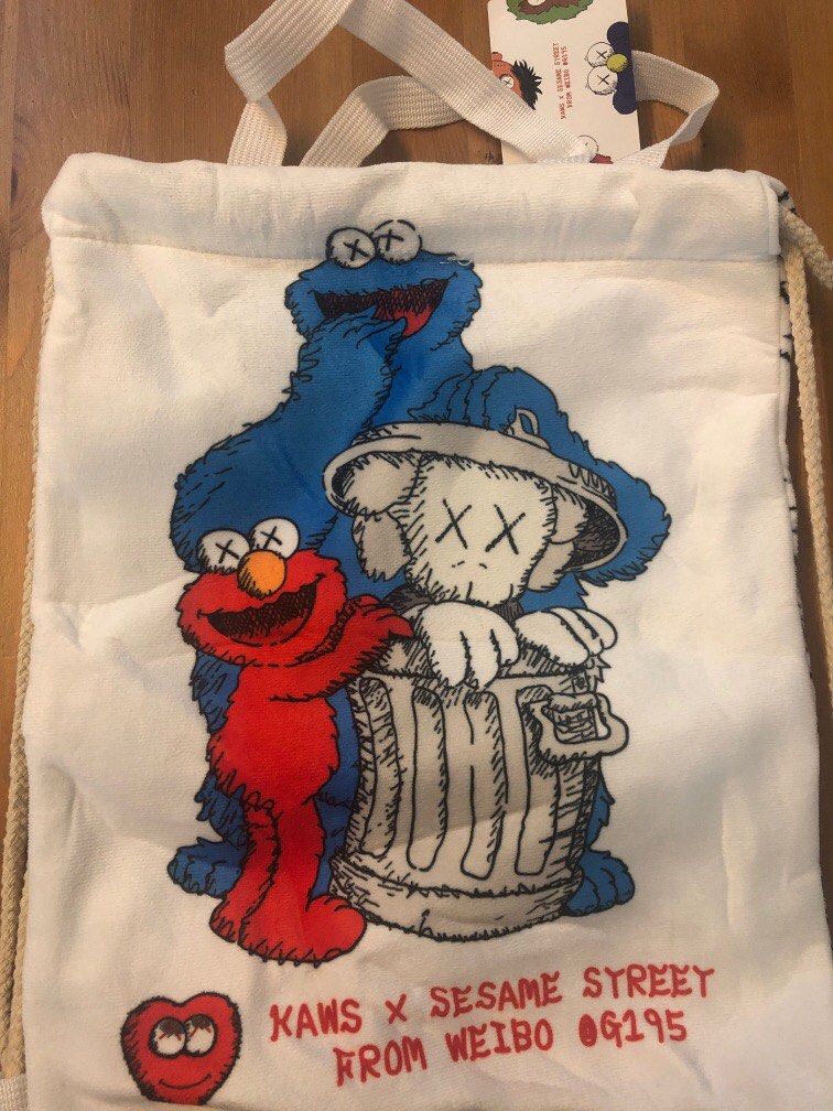 Sesame Street x Kaws tote bag for kids Women s Fashion Bags
