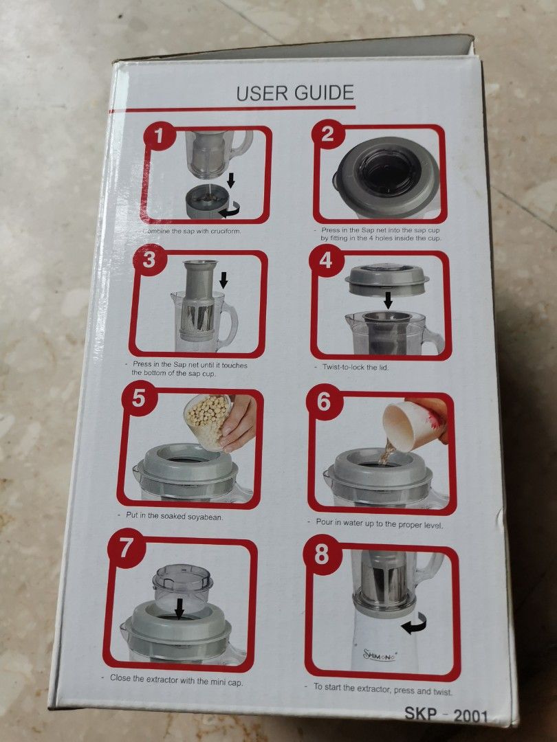 Shimono soyamilk juice extractor, TV & Home Appliances, Kitchen Appliances, Juicers, Blenders