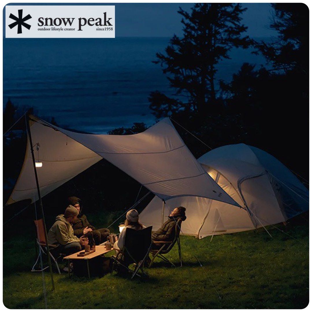 Snow Peak TAKIBI Tarp Hexa Set M TP-440S-US 象牙白色露營天幕套裝