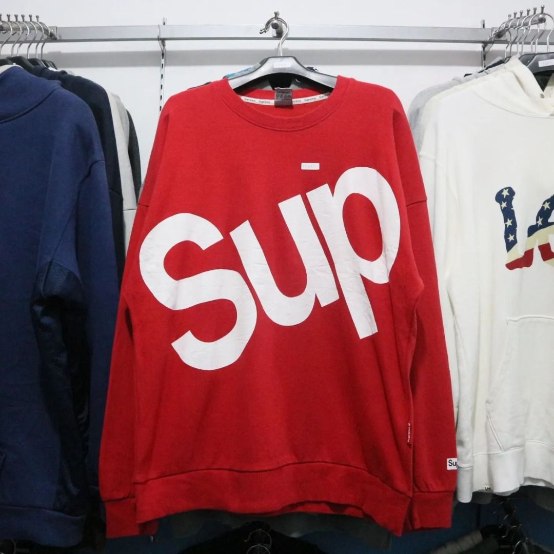 Supreme best sale sup crewneck
