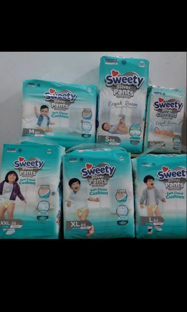 Pampers sweety silver pants cheap