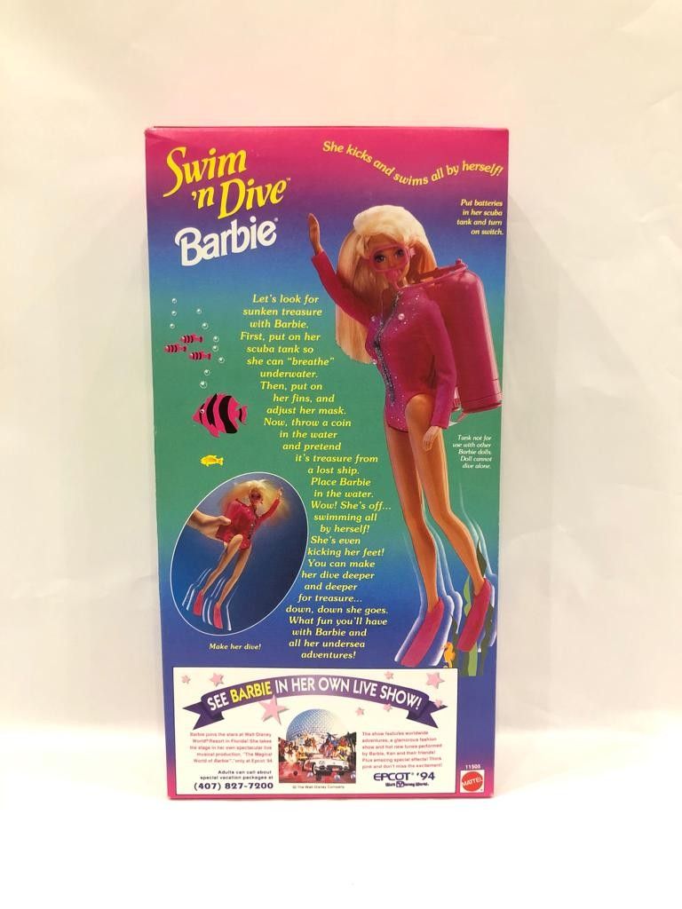 Swim 'n Dive Barbie (1993), Hobbies & Toys, Toys & Games on Carousell