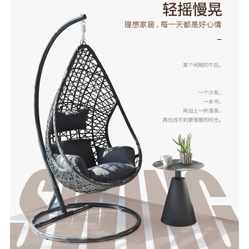 Swing Chair Free Install FreeDelivery PE Rattan chair, Furniture & Home