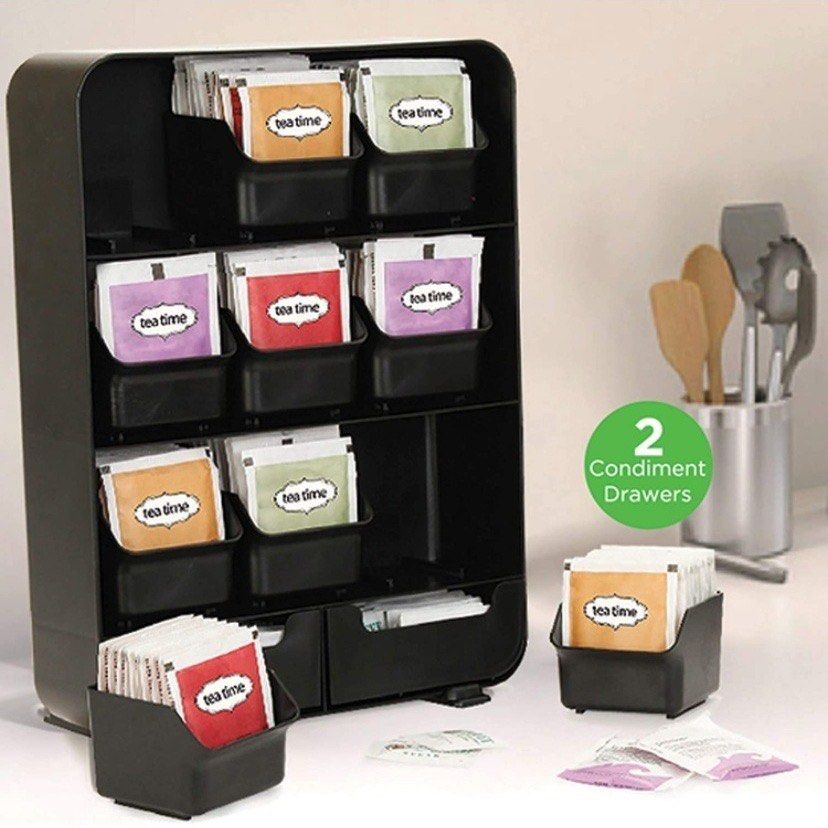 Ciieeo 3pcs Versatile Tea Bag Organizer Tea Bag Storage Box Packet