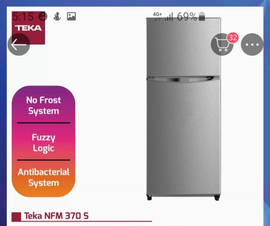 Teka Refrigerator NFM370S, TV & Home Appliances, Kitchen Appliances
