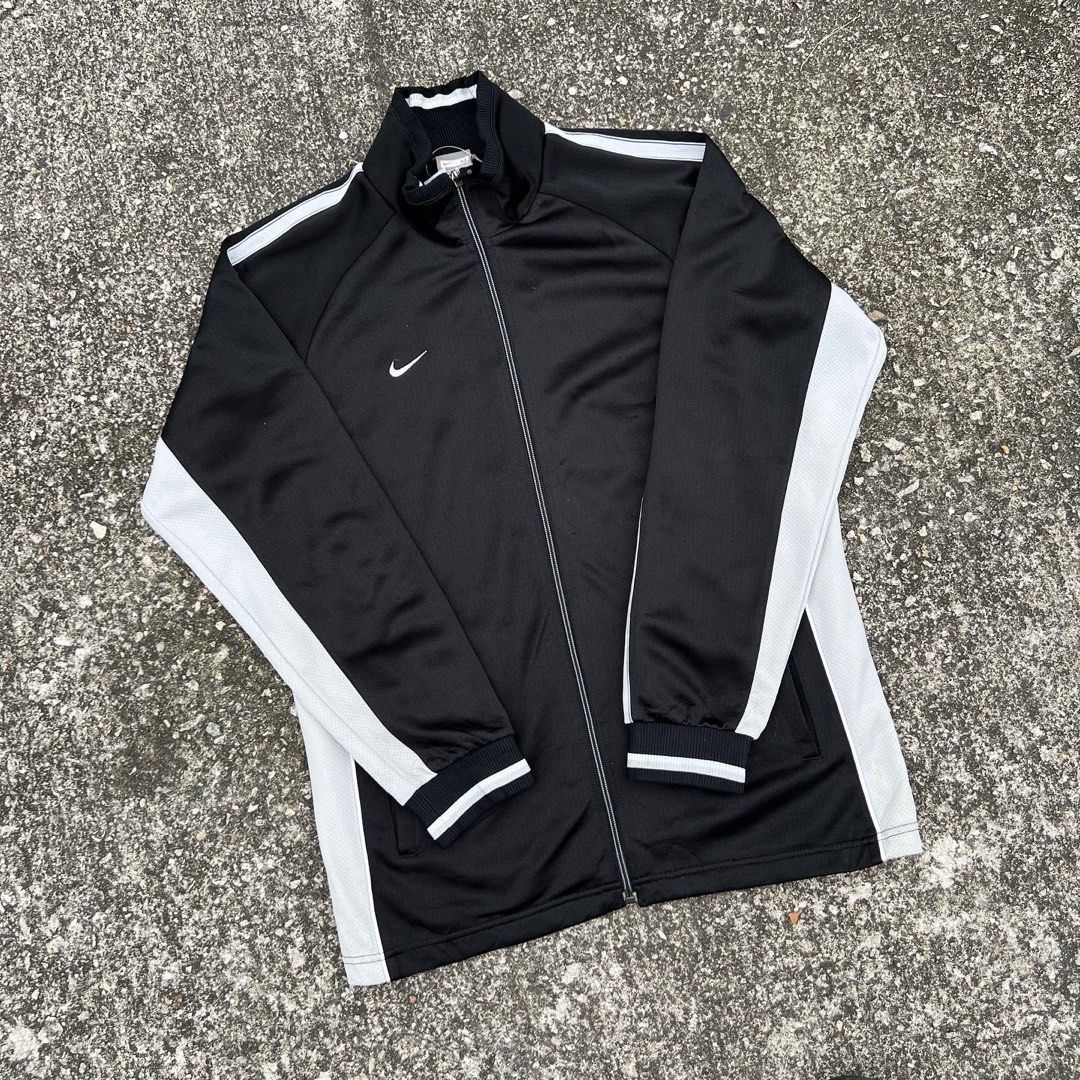 Nike black track clearance top