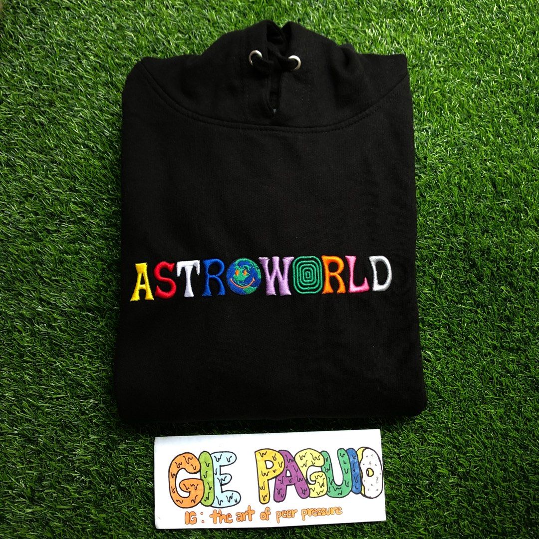 Travis Scott Astroworld Black Hoodie Men s Fashion Tops Sets