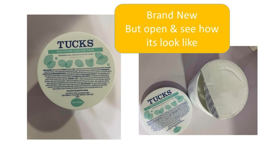 Tucks Medicated Cooling Pads, Postpartum Relief Essentials (100 Pads