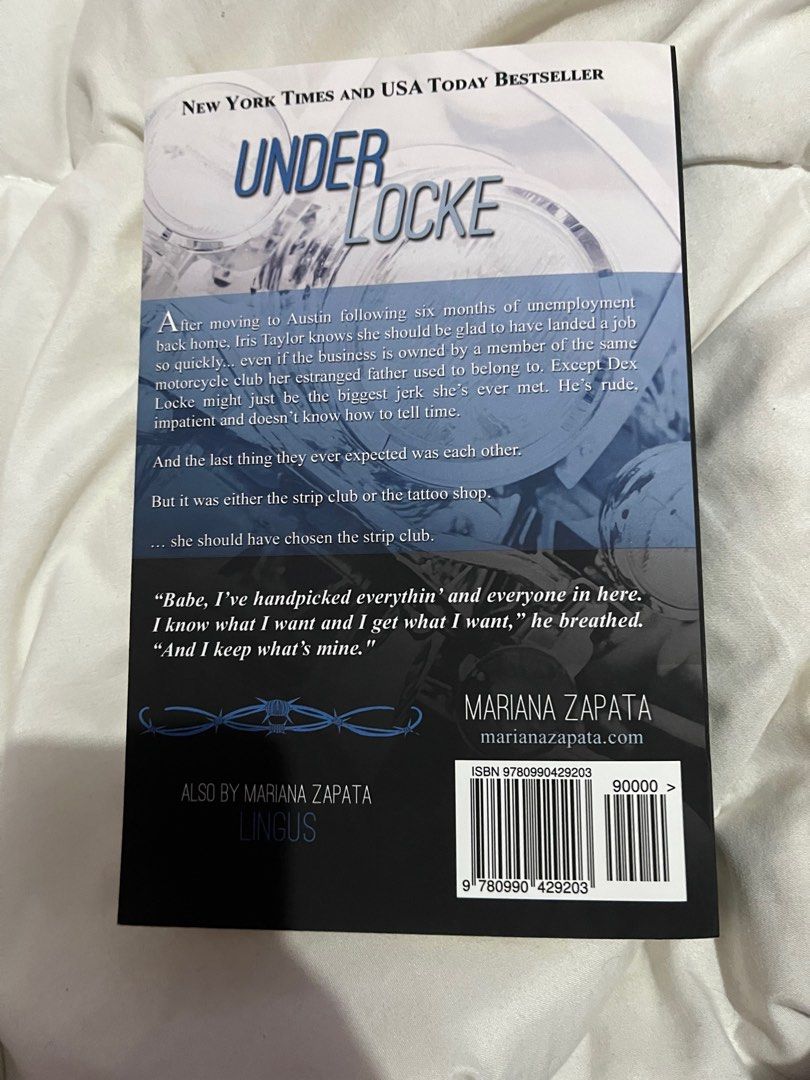 Under Locke by Mariana Zapata, Hobbies & Toys, Books & Magazines