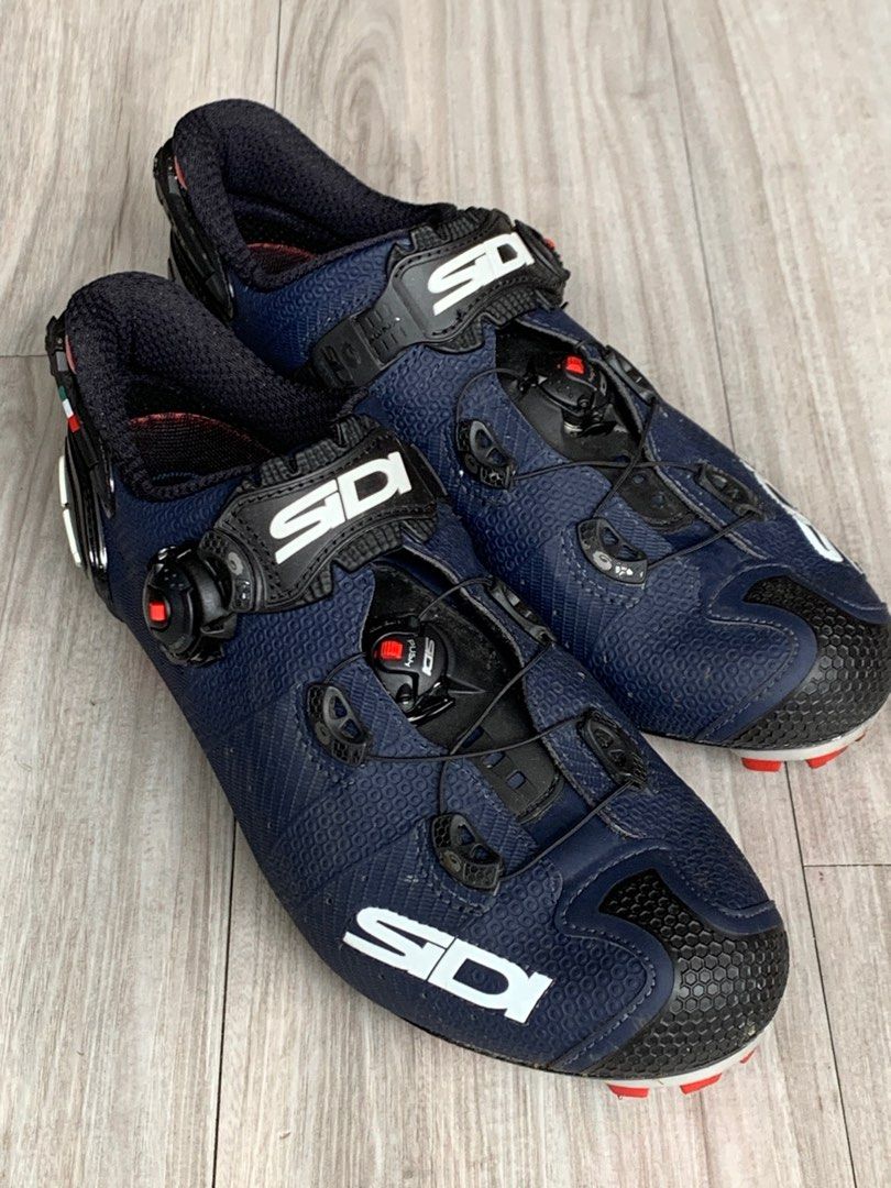 Used SIDI Drako 2 MTB clipless shoes Color Matt blue black very