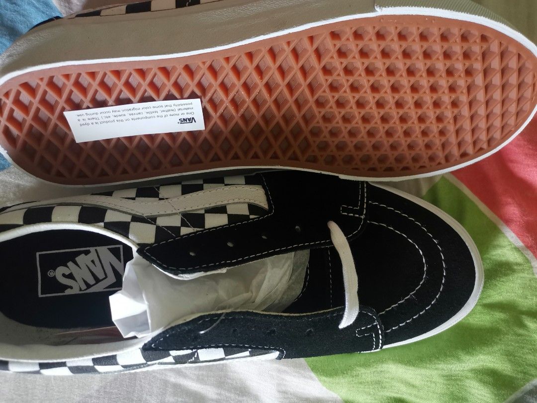 Vans black checkerboard, Men's Fashion, Footwear, Casual shoes on Carousell