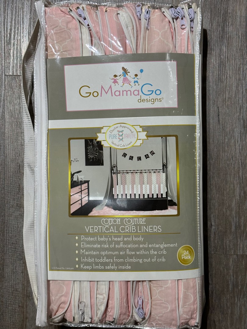 Vertical Crib Liners Go Mama Go, Babies & Kids, Baby Nursery & Kids