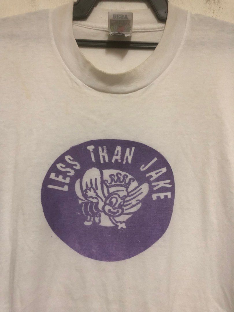 VINTAGE 90s LESS THAN JAKE BAND TEE, Men's Fashion, Activewear on