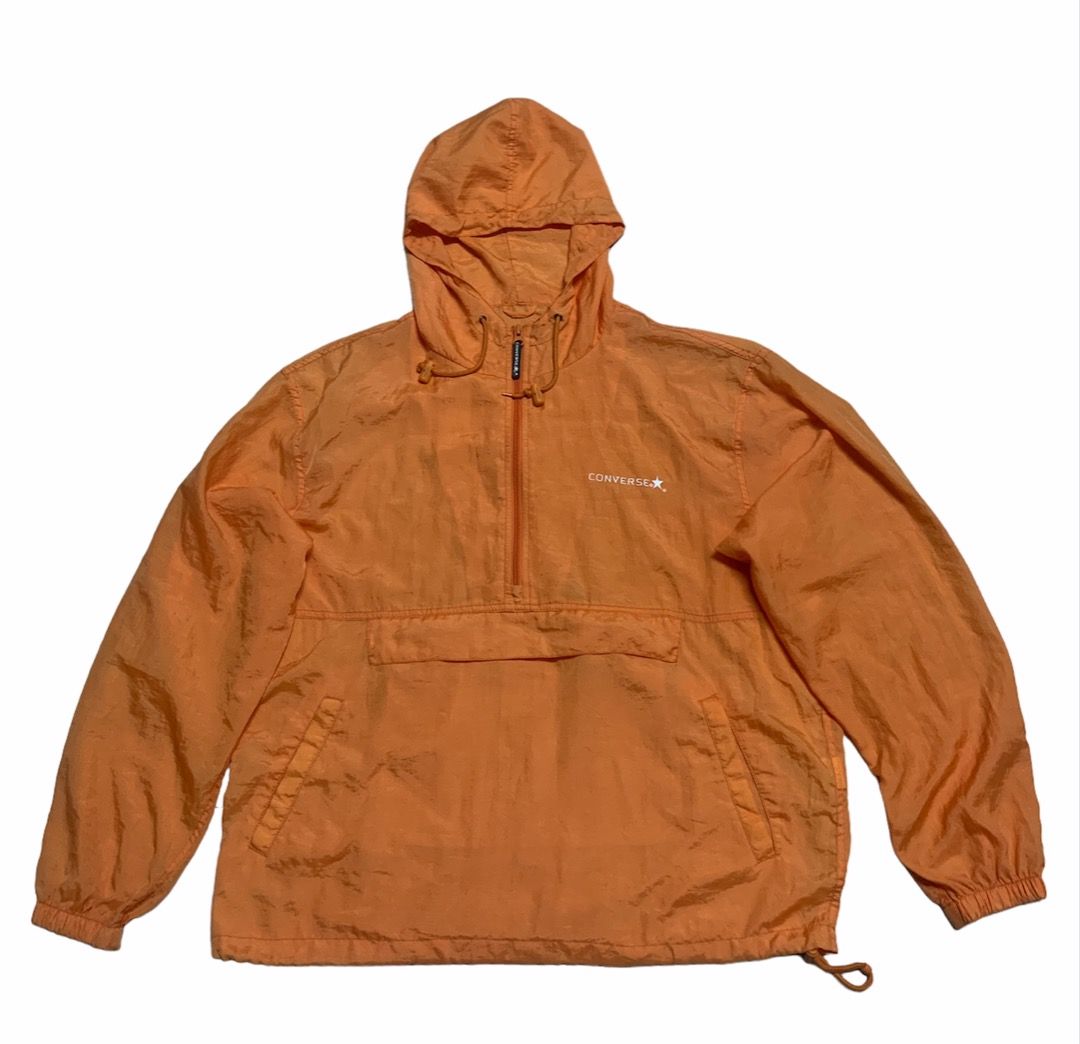 Vintage Converse logo sulam anorak jaket Men s Fashion Coats