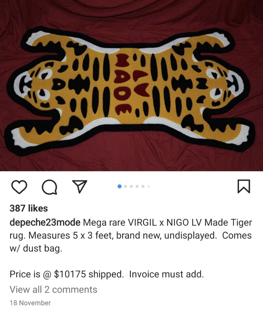 Louis Vuitton x Nigo Tiger Carpet