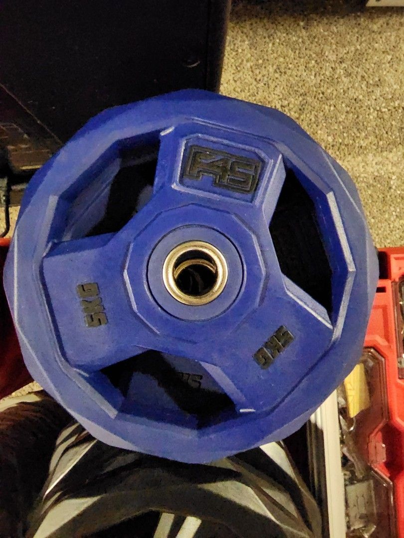 Weighted Plates 10kg, 5kg, 2.5kg, 1.25kg, Sports Equipment, Exercise