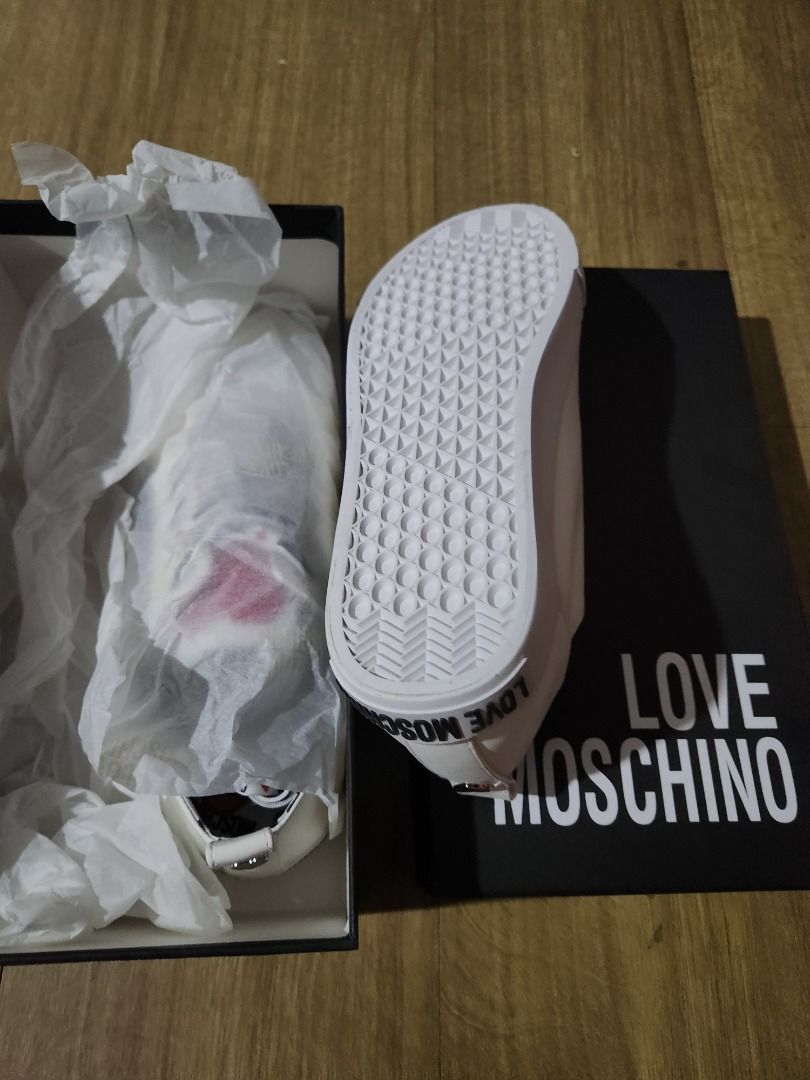 White Moschino Trainers