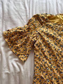 Yellow Floral Dress