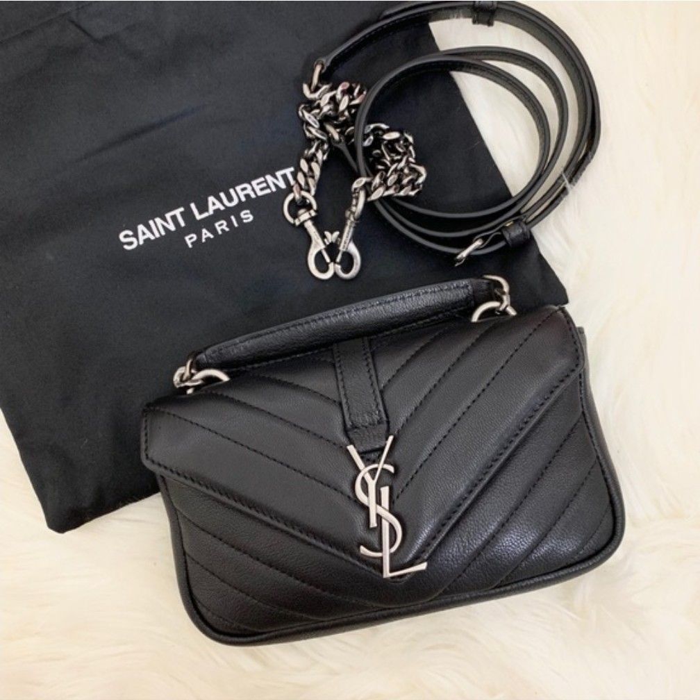 Saint laurent clearance college chain wallet