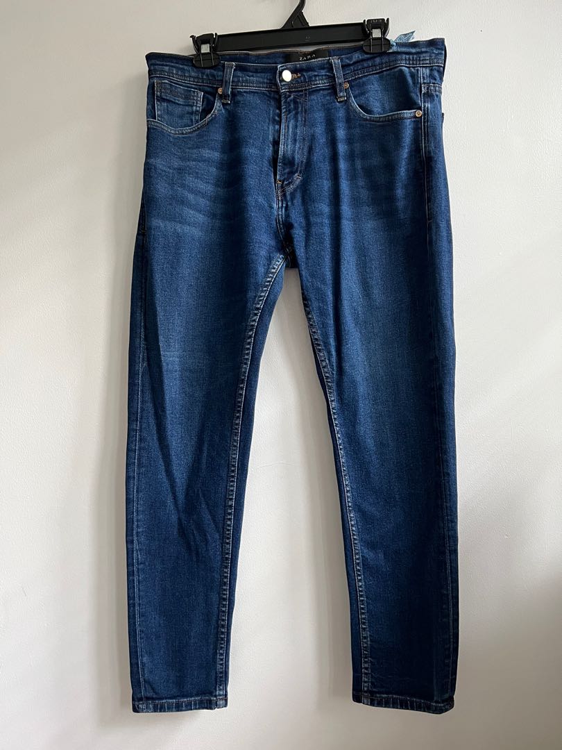 Zara Mens Straight Cut Jeans, Men's Fashion, Bottoms, Jeans on Carousell