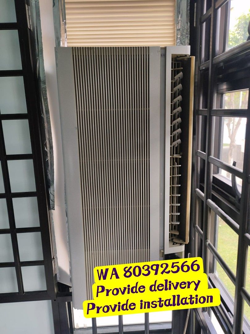 1 Window Casement Aircon Mitsubishi tiara with draining, TV & Home Appliances, Air Conditioners