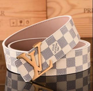 Louis Vuitton LV Optic 40mm Reversible Belt Grey Leather. Size 110 cm