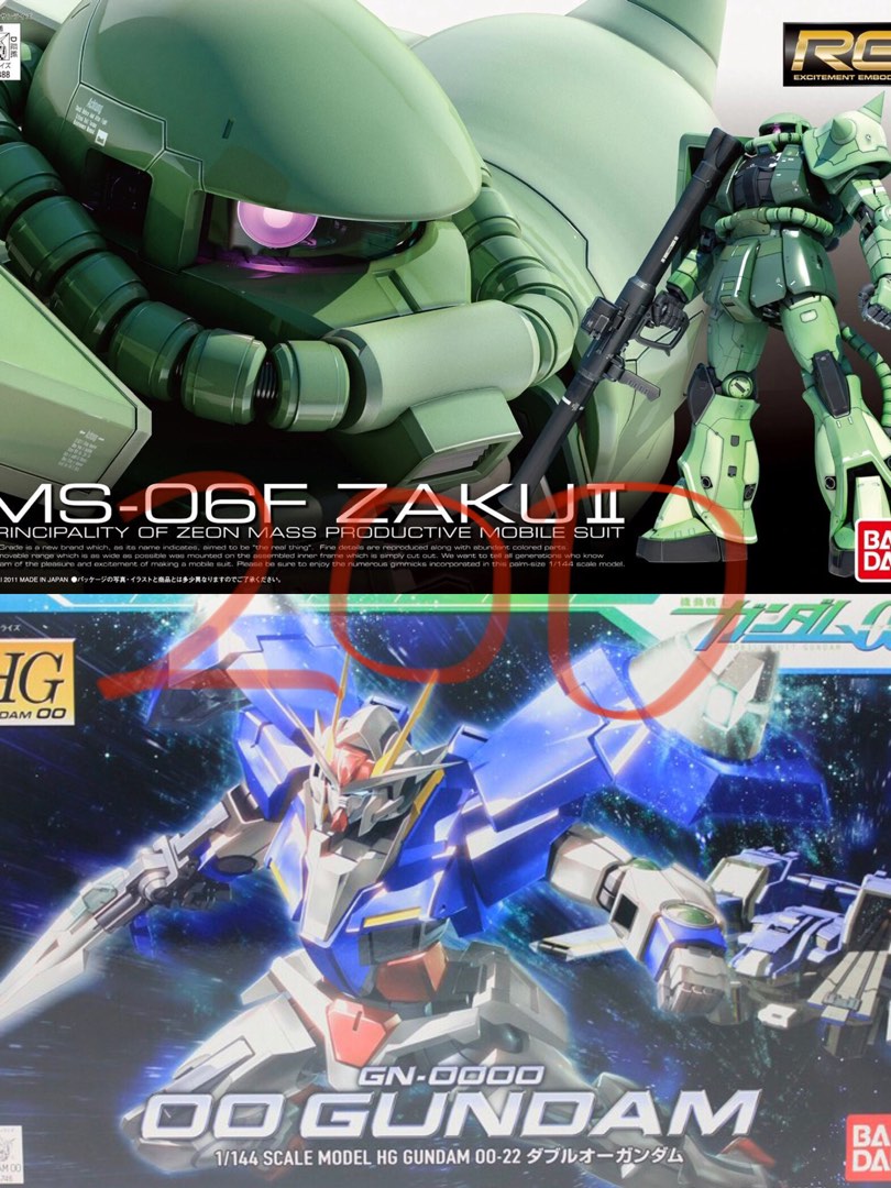 全新 未砌 RG HG 1/144 zaku ii 綠渣古 00 gundam Nemo dersert color unicorn 尼姆 ...