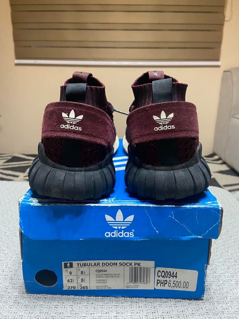Tubular doom store sock maroon