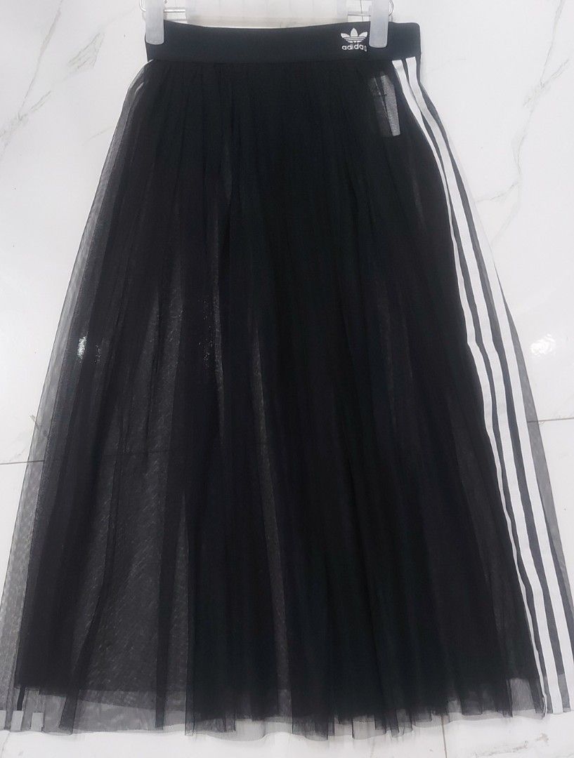 Black adidas tulle skirt hotsell