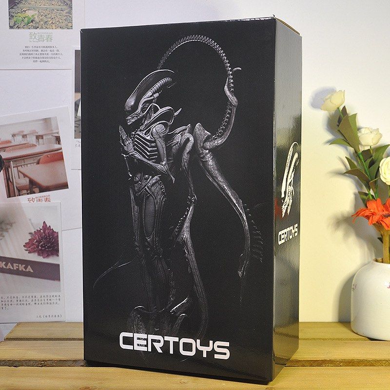 28CM Alien Xenomorph Buddhism Figurine Collection Figure Model Toy Gift ...
