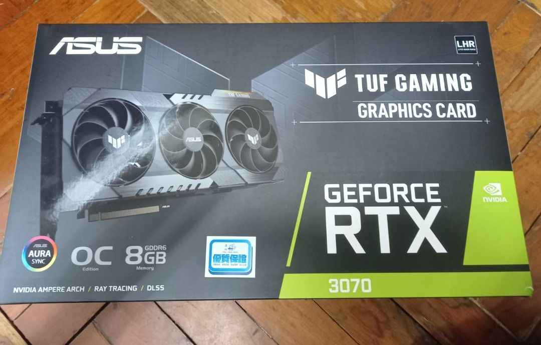 全新]ASUS TUF RTX 3070 O8G GAMING, 電腦＆科技, 電腦周邊及配件