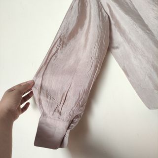 Atasan lengan ballon korea / ballon sleeve top / atasan coklat ballon