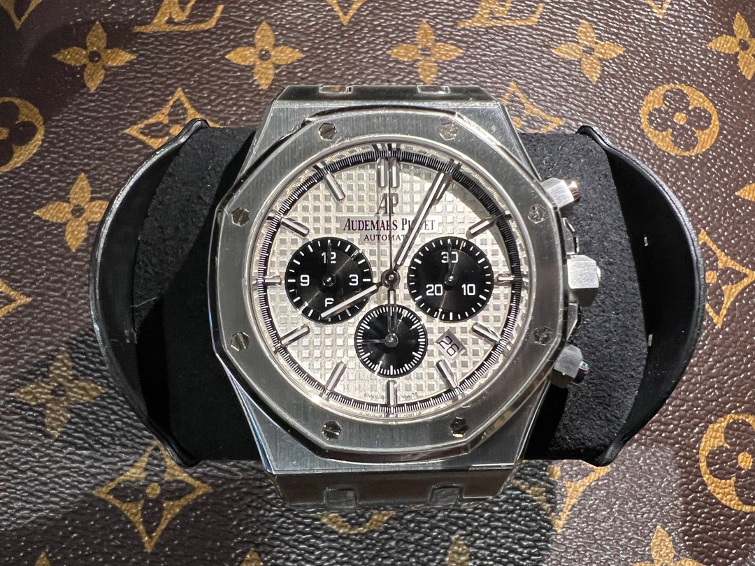 Cadran Audemars Piguet Panda Pour Royal Oak Ref 25860 26300 ST - Occasion, Modèle Kasparov 39mm, Bleu