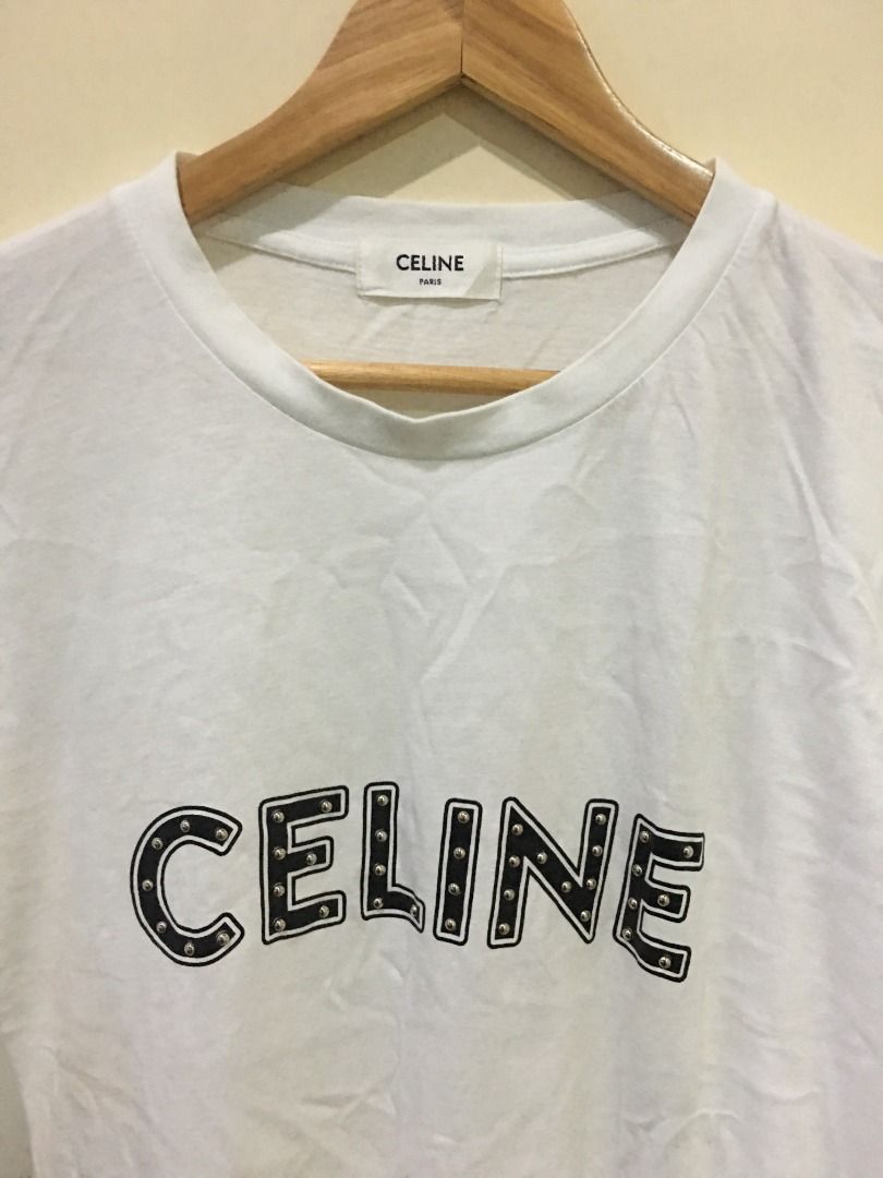 Celine T shirt real vs. fake. How to spot fake Celine Paris shirt and  blouses 