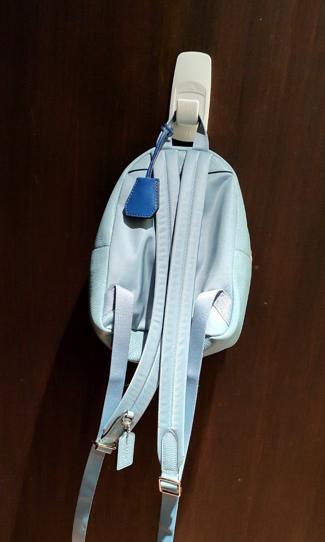 Light blue coach 2025 backpack
